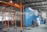 Fence powder coating line